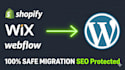 migrate wix webflow shopify or duda to wordpress website