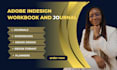 book layout expert adobe indesign KDP workbook