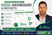 create professional excel dashboard, KPI reports, charts and automation