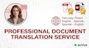 translate PDF and word documents to spanish and vice versa