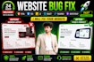 debug and resolve react js, javascript, and frontend bugs