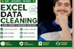 deliver top quality excel data entry ,data cleanig