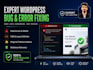 fix complex wordpress bugs, fatal errors, and CSS issues