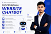 build and design custom chatbot for websites with ai automation