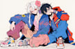 draw anime couple illustration