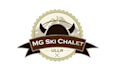 design monogram awesome ski cabin logo