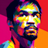 draw wpap pop art sport potrait