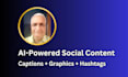create ai powered social media posts with captions and graphics