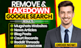 remove pirated, leaked, stolen, harassing, defaming content of google under dmca