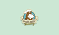 design cartoon vibrant husky house bakery logo