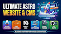 develop a modern astro website integrated with sanity cms