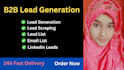 give b2b lead generation, email list and lead scraping