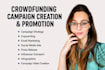 do kickstarter and indiegogo crowdfunding campaign creation and promotion, ads