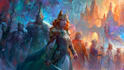 paint a character illustration in a fantasy world