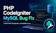 fix PHP codeigniter mysql bugs and errors