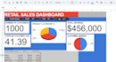 create an interactive google sheet dashboard with charts and kpis