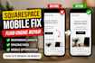 fix squarespace mobile responsiveness and fluid engine layout issues