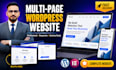 design multi page wordpress website for your small business