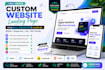 design a stunning responsive landing page or full website