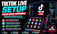 setup obs for tiktok live streaming with professional creator setup