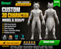 design and create a high quality custom vrchat avatar
