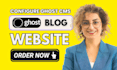 configure ghost website, ghost blog setup ghost newsletter