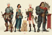 draw custom dnd party characters for dnd and pathfinder