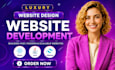 build luxury website design and development with website content