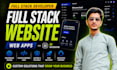 develop a full stack web app using react, next and node