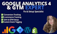 set up ga4, GTM ecommerce tracking and google ads conversion
