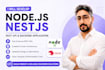 develop nodejs nestjs rest API and backend application