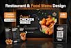 design restaurant menu board, digital menu board