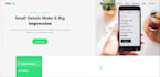 develop a modern responsive react js frontend website for business