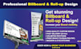 create billboard banner and roll up banner designs
