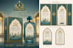 design premiums attar , perfume banner and packaging