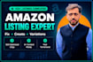 create amazon fba product listing and variation