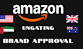 get amazon brand approval and category approval