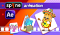 rig and animate your 2d game character in spine pro version