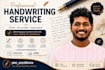 write professional handwritten notes, letters, and custom messages