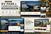 premium rv park website and campground website development with booking setup