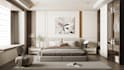 do 3d interior design for dining, bedroom, living room