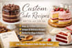 write cake cookies bread recipe for your business