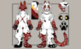 create furry reference sheet fursona ref sheet anthro character design