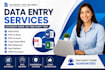 do data entry in excel and google sheets