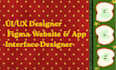 design figma ui ux website and mobile app interface