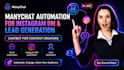 setup manychat automation for instagram dm and lead generation chatbot