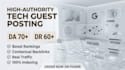 publish a technology guest post and tech backlinks