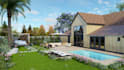 do 3d landscape design, backyard, patio, pool and garden rendering