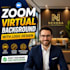 design a professional zoom virtual background with your logo