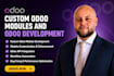 setup, customize, develop and install odoo modules, erp with API integration